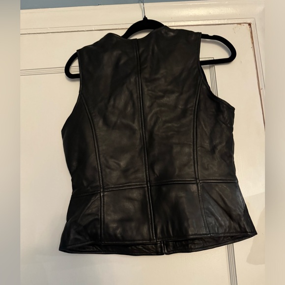 MY Studio Leather Vest Size 4 NWT - Picture 3 of 4